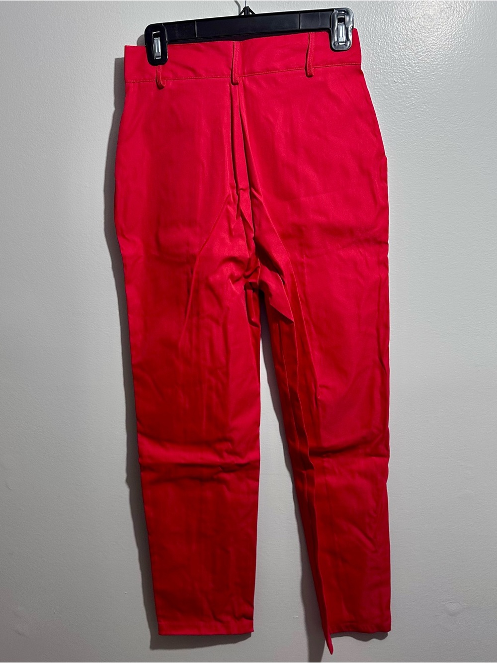 Slim Red Dress Pants with Front Seam Detail Size S (1170) - Picture 4 of 6